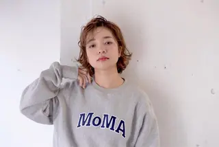 ミディアム カラー 木村陸弥 似合わせ 透明感カラー🌿のヘアスタイル