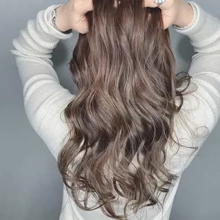 セミロング カラー パーマ ヘアアレンジ メンズ キッズ ネイル マツエク・マツパ 新宿駅近♡友達とOK 🦋W -ワット -のヘアスタイル