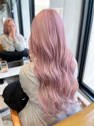 セミロング カラー ルーツカラー/ デザインカラー/井川のヘアスタイル