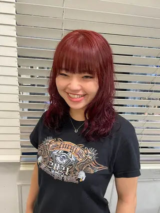 ミディアム カラー girly/柔らか カラーMitsukiのヘアスタイル