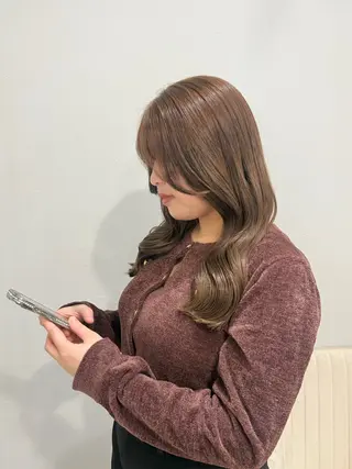 セミロング カラー piLLon/ RYUKAのヘアスタイル