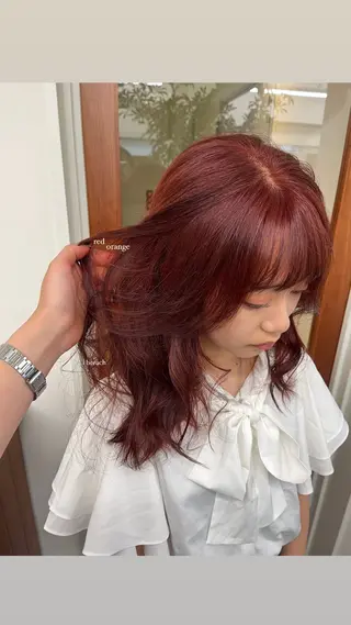 セミロング Garland  Ginza所属・モモ🍑 レイヤー/ボブ/暖色のヘアスタイル