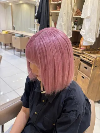 ミディアム カラー ハイトーンカラー☁️ 西條 楓花のヘアスタイル