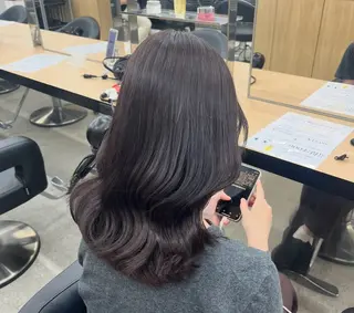 ロング miku/ラベンダー 透明感カラー🪻❤︎のヘアスタイル