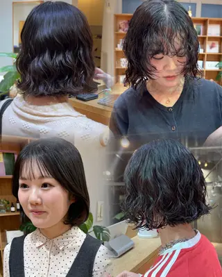 ショート パーマ 大橋 芽衣のヘアスタイル