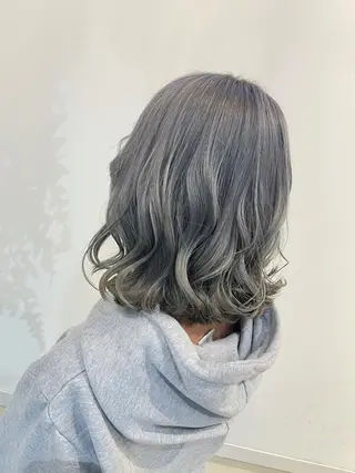 ミディアム カラー 極艶透明感カラー🐰 髪質改善/出雲つぐみのヘアスタイル