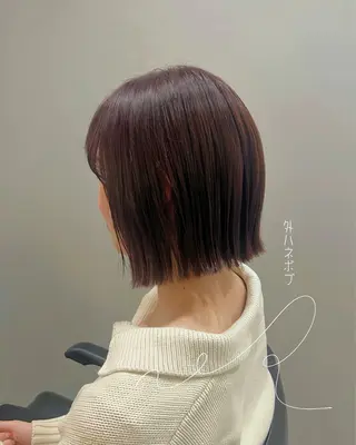 ミディアム 柔らかい縮毛矯正/ ボブ/北林のヘアスタイル