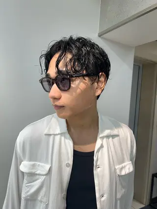 メンズ ハイトーンカラー/ さらさのヘアスタイル