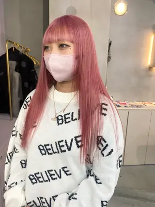 ロング カラー qulim所属・前橋 姫奈のヘアスタイル
