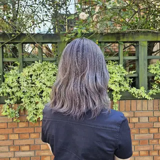 ミディアム カラー あべかりん/原宿 /マツパ/ハイトーンのヘアスタイル