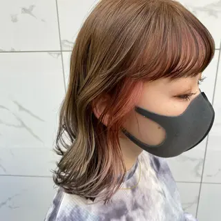 ミディアム カラー 増子 祐太朗のヘアスタイル