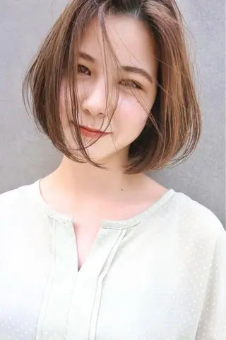 ミディアム カラー 似合わせカラーパーマ 🌿kitin米川のヘアスタイル