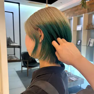 ミディアム カラー ハイトーン/ 髪質改善/ヒロタリカのヘアスタイル