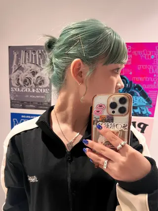 カラー saki/ハイトーン カラー/薬院のヘアスタイル