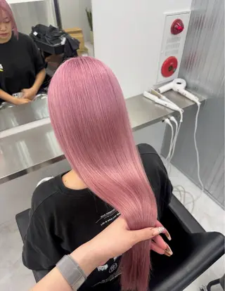 ロング うる艶🫧ハイトーン 💜🦋🫧ミズキのヘアスタイル