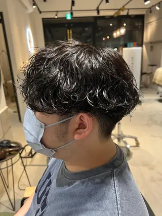 ミディアム パーマ メンズ メンズカットパーマ ✂️ JOYAのヘアスタイル