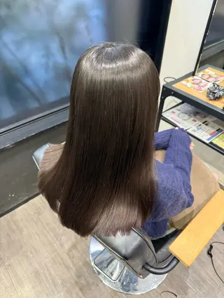 セミロング パーマ 艶髪レイヤー上田 紗也🇰🇷💗のヘアスタイル