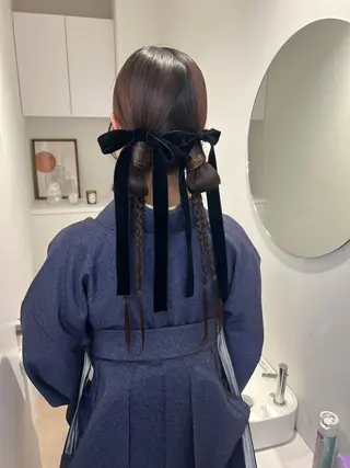 ヘアアレンジ アレンジ/ブラウン カラー HARU🕯のヘアスタイル