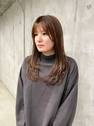ロング カラー GOBUN NO ROKU【ゴブンノロク】所属・住田悠紗/ カットモデル募集中のヘアスタイル