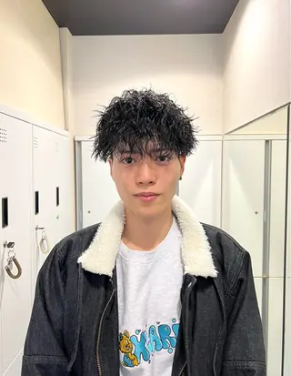 ショート パーマ メンズ 茅ヶ崎パーマ特化/ スパイラル/ハルキのヘアスタイル