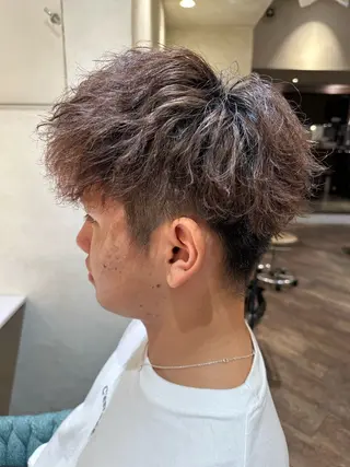 パーマ メンズ 牛嶋 嶺弥のヘアスタイル