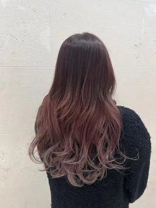 ロング カラー 斉藤 貴也のヘアスタイル