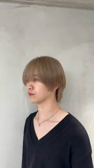 カラー パーマ メンズ ブリーチ/パーマ特化 片平和寿のヘアスタイル