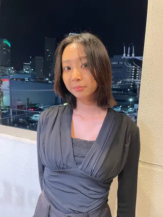 ミディアム パーマ Toiro 横浜所属・🎀レイヤー/パーマ カラー/ai🎀のヘアスタイル