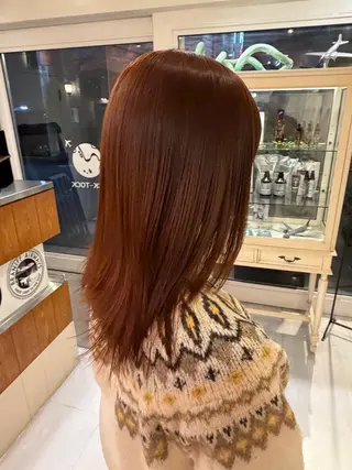 ミディアム カラー 田中 勇也のヘアスタイル