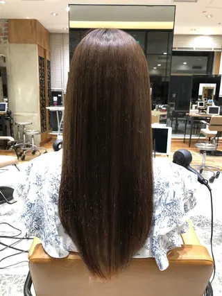 ロング カラー パーマ 新宿✨顔周りカット 韓国ヘア/坂本亜裟海のヘアスタイル