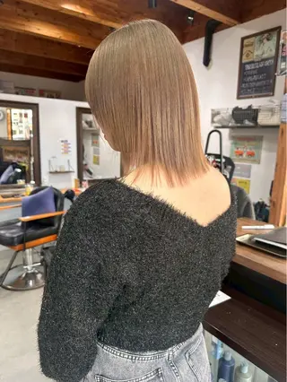 ミディアム カラー 柔らかい/抜け感/ SOU🫧のヘアスタイル