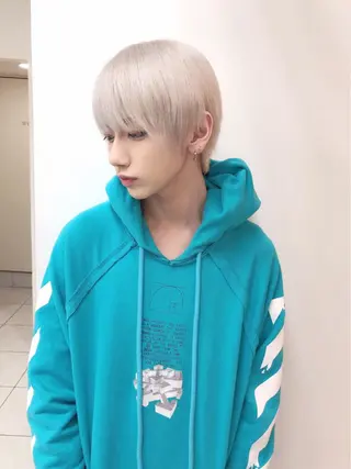 ショート カラー メンズ メッシュカラー 艶髪/西尾 幸樹のヘアスタイル