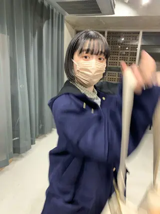 ショート カラー ボブパーマコテ巻き風 パーマNo1深江秀平のヘアスタイル