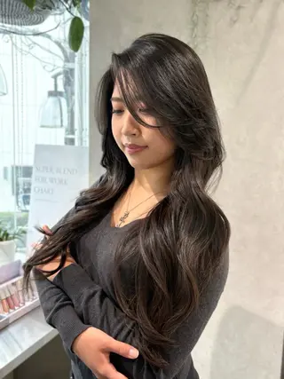 ロング レイヤー/艶カラー/ KIHO🥥︎のヘアスタイル