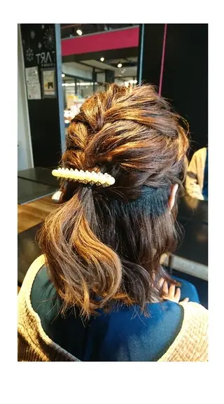 ヘアアレンジ ミディアム shimizu mayuのマツエク・マツパデザイン