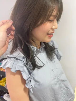 セミロング カラー モテ髪支持率NO.1 KENJIROのヘアスタイル