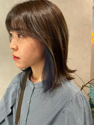 ミディアム カラー ナチュラル透明感🌱 小山美樹子のヘアスタイル