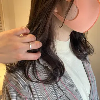 セミロング カラー パーマ 当日予約大歓迎💗 依田瑞希のヘアスタイル