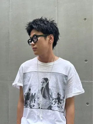 ショート メンズ ⭐︎ハイトーン /レイヤー✩momoのヘアスタイル