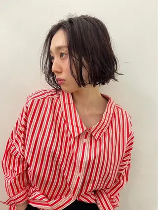 ショート カラー パーマ ヘアアレンジ メンズ ALBUM GINZA所属・レイヤー特化 🎀モモカ🎀のヘアスタイル