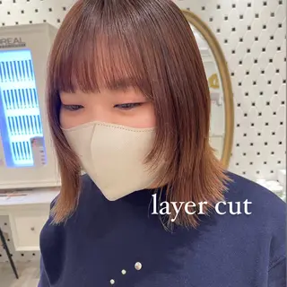 ミディアム パーマ ボブパーマ ♡ヨシカワハナコのヘアスタイル