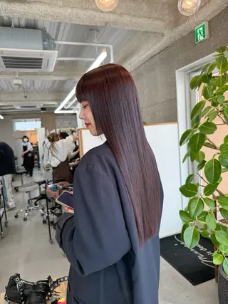 ロング カラー 八谷 将平のヘアスタイル