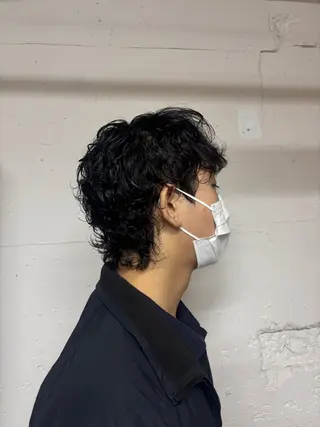 ミディアム パーマ メンズ 🩵似合わせカット SEIRA🩵のヘアスタイル