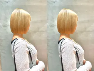 ショート Misaki /ボブ/縮毛矯正のヘアスタイル