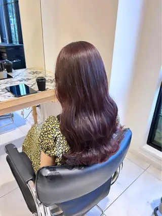 カラー miko🪽地毛風/ ハイトーン/レイヤーのヘアスタイル