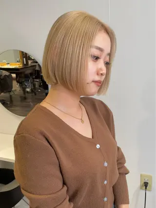 ミディアム カラー ヘアアレンジ maoブリーチ無し 似合わせカラーのヘアスタイル