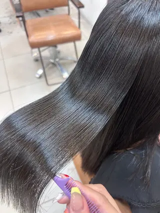 ロング 阪田 真奈未のヘアスタイル