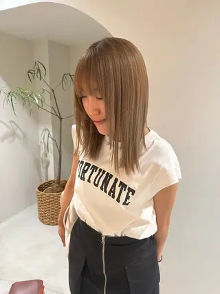 カラー fab.所属・檜 果歩のヘアスタイル