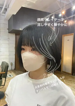 ショート カラー 【韓国レイヤー特化 ハッシュカット】のヘアスタイル
