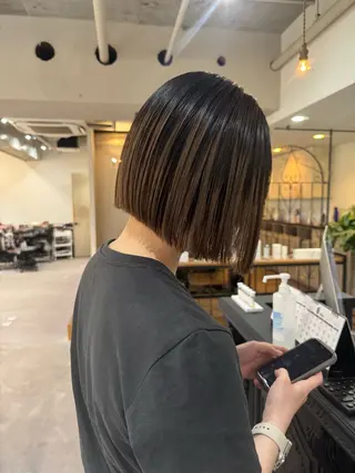 ショート カラー ボブ美容師 /馬場 翼のヘアスタイル